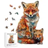 Fox Family Wooden Jigsaw Puzzle