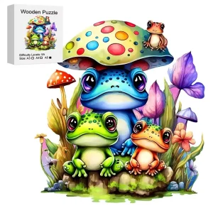 Frogs Wooden Jigsaw Puzzle