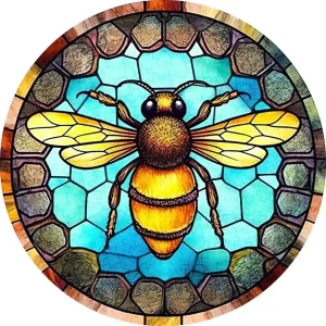 Golden Honeybee Wooden Jigsaw Puzzle