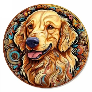 Golden Retriever Wooden Jigsaw Puzzle