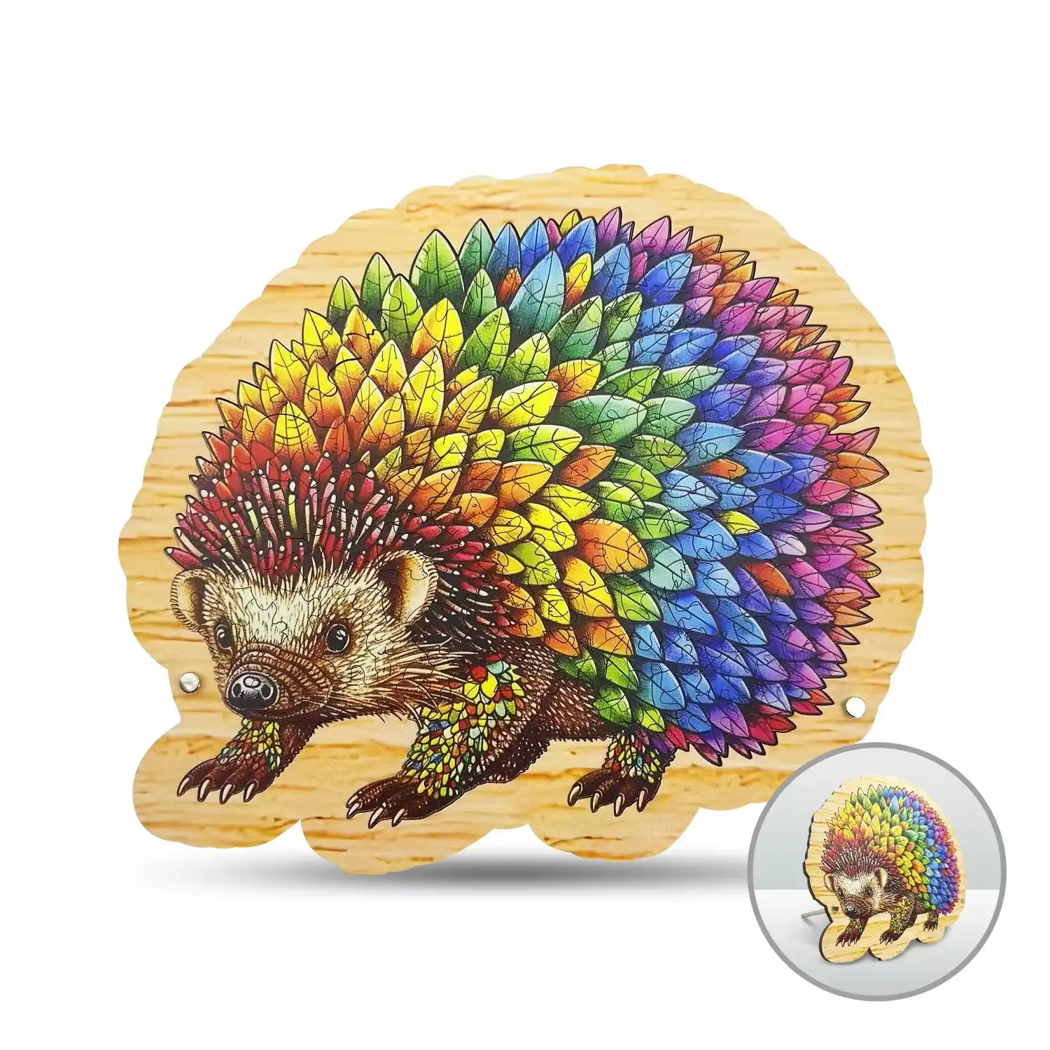 Hedgehog Premium Wooden Jigsaw Puzzle