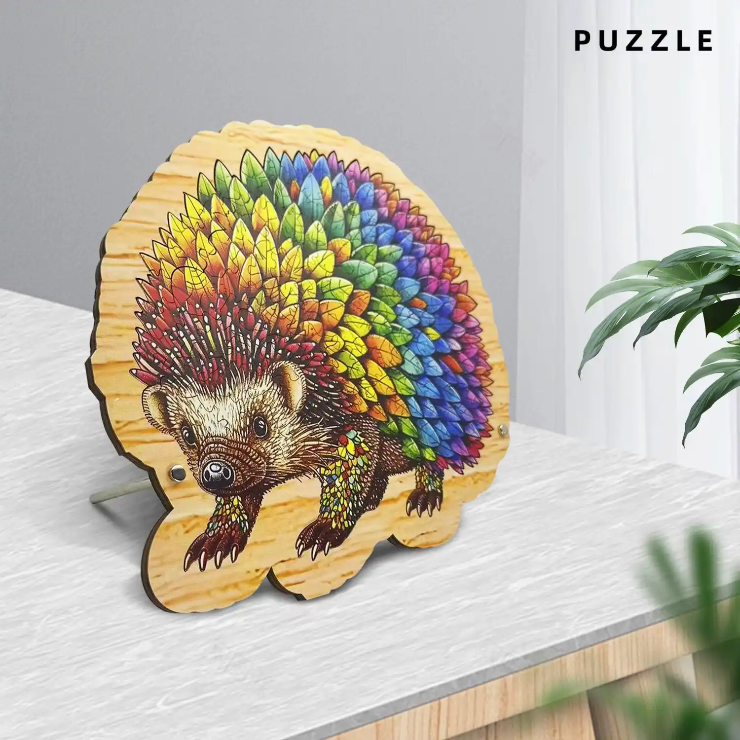 Hedgehog Premium Wooden Jigsaw Puzzle - Image 5