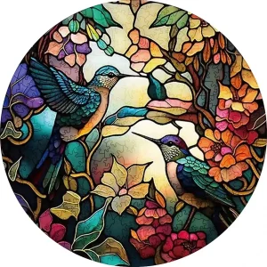 Hummingbird Family Wooden Jigsaw Puzzle