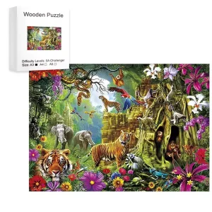 Jungle Life Wooden Jigsaw Puzzle