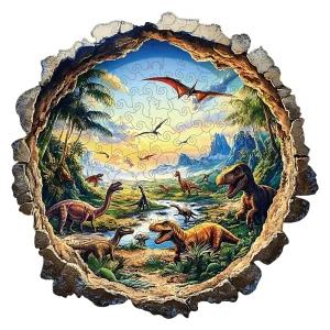 Jurassic World Dinosaurs Wooden Jigsaw Puzzle