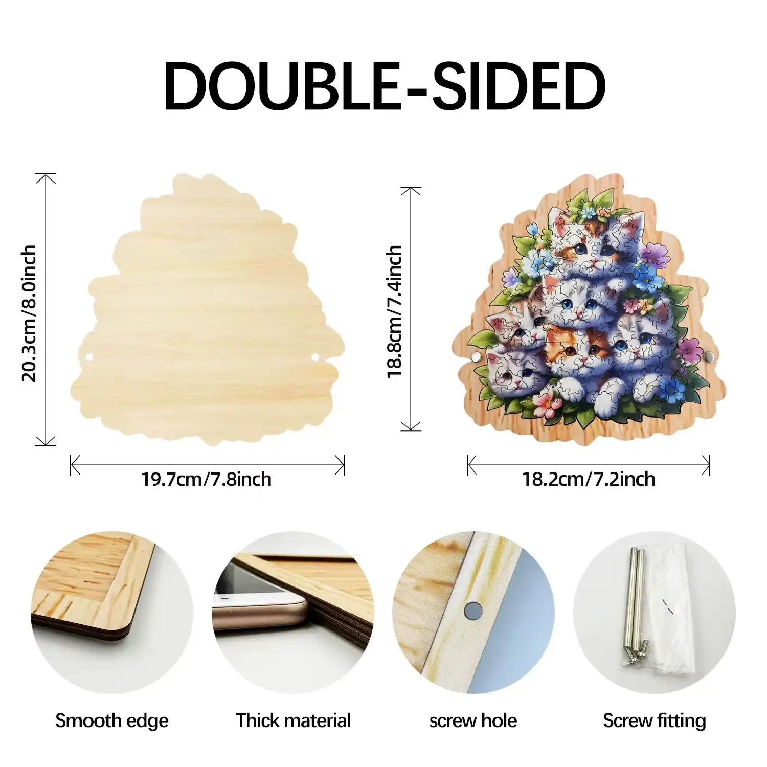 Kittens Premium Wooden Jigsaw Puzzle - Image 4