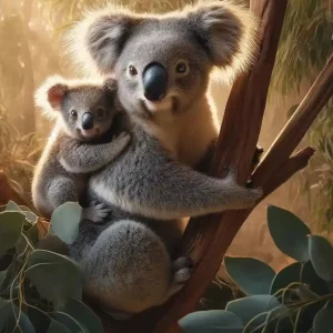 Koala Family Wooden Jigsaw Puzzle