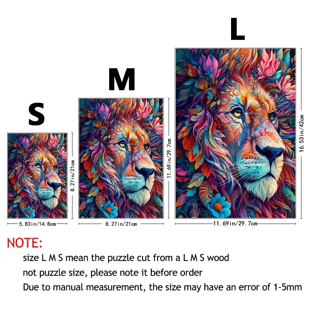 Lion Wooden Jigsaw puzzle - Image 6