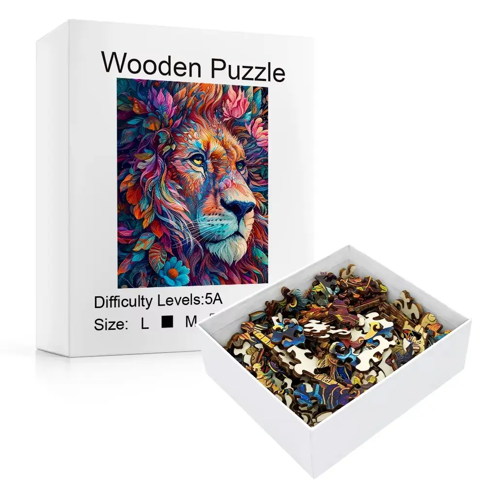 Lion Wooden Jigsaw puzzle - Image 2