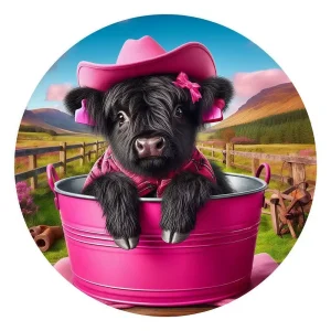 Little Calf In Bucket Wooden Jigsaw Puzzle