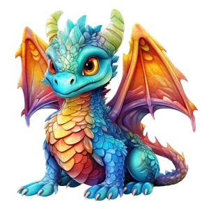 Little Dragon Wooden Jigsaw Puzzle