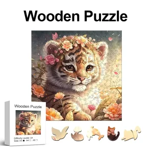 Little Tiger Wooden Jigsaw Puzzle