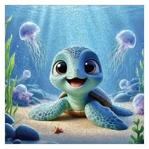 Little Turtle Wooden Jigsaw Puzzle