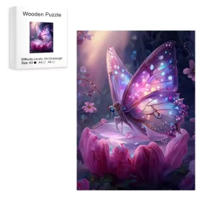 Magic Butterfly Wooden Jigsaw Puzzle