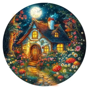 Magic Forest Cabin Wooden Jigsaw puzzle