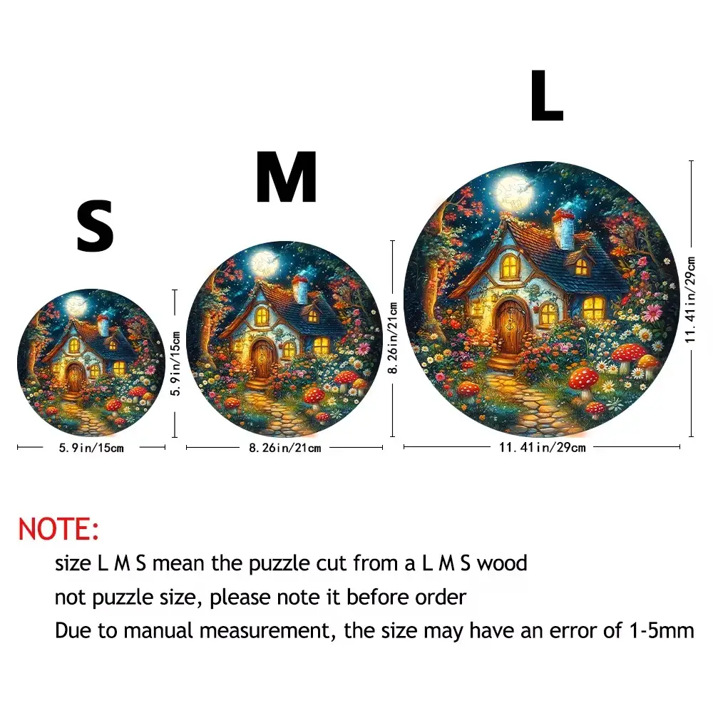 Magic Forest Cabin Wooden Jigsaw puzzle - Image 5