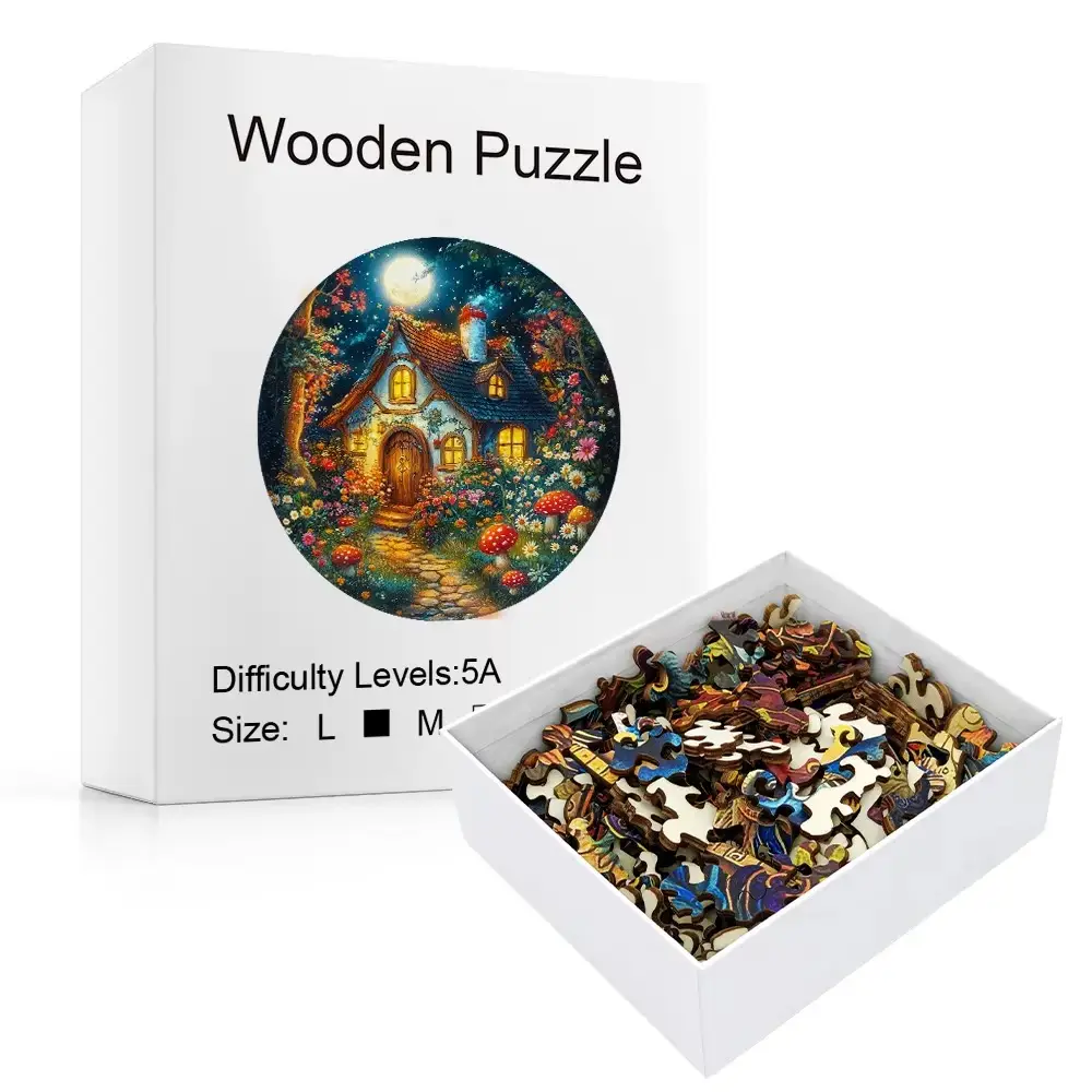 Magic Forest Cabin Wooden Jigsaw puzzle - Image 2