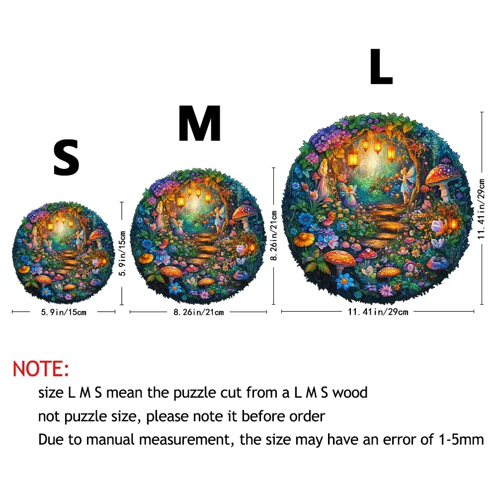 Magic Mushroom Path Wooden Jigsaw Puzzle - Image 5