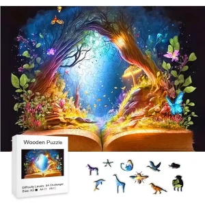 Magical Forest Wooden Jigsaw Puzzle