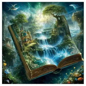 Magical Forest of Books Wooden Jigsaw Puzzle