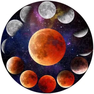 Moon Phases Wooden Jigsaw Puzzle