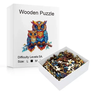 Owl Family Wooden Jigsaw Puzzle