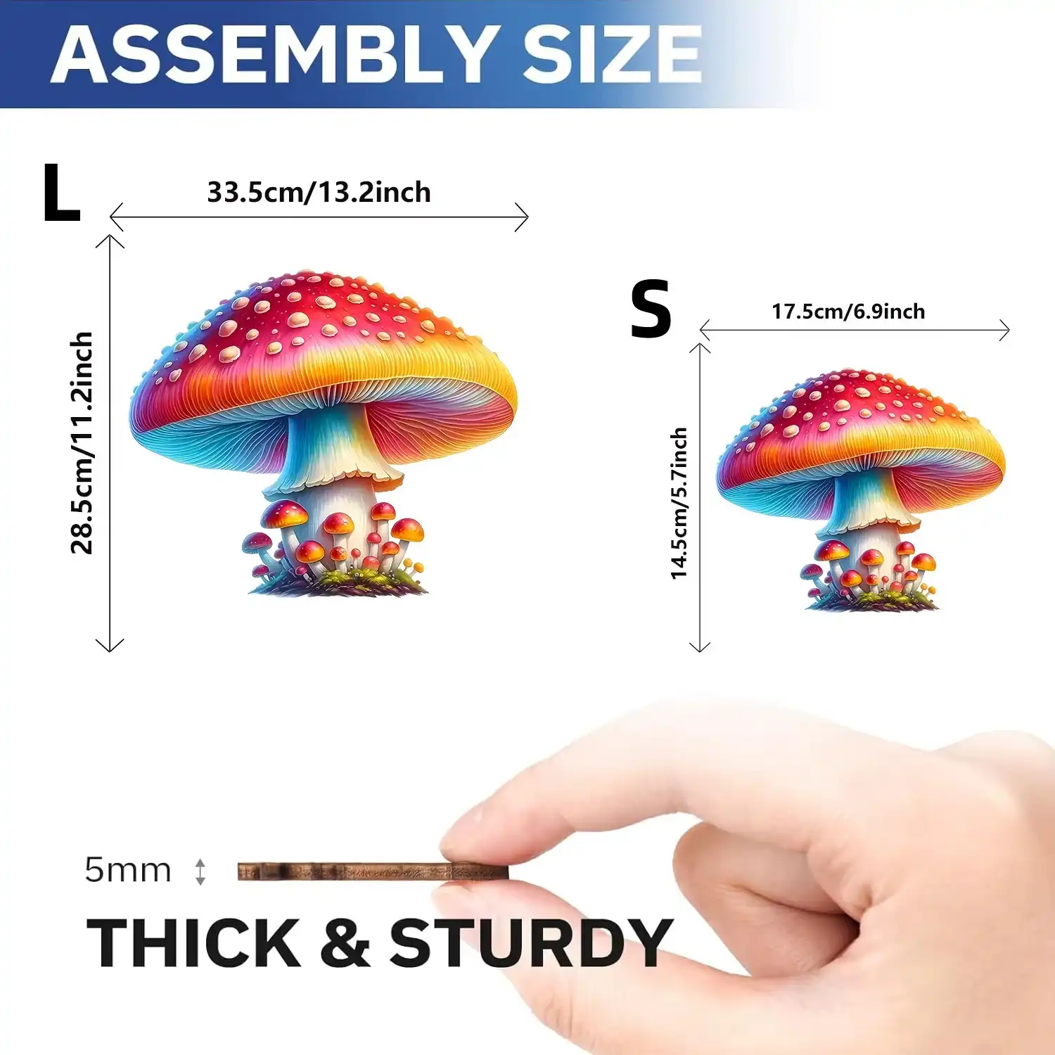 Mushroom Shape Wooden Jigsaw Puzzle - Image 4