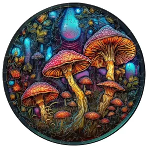 Mushrooms Wooden Jigsaw Puzzle