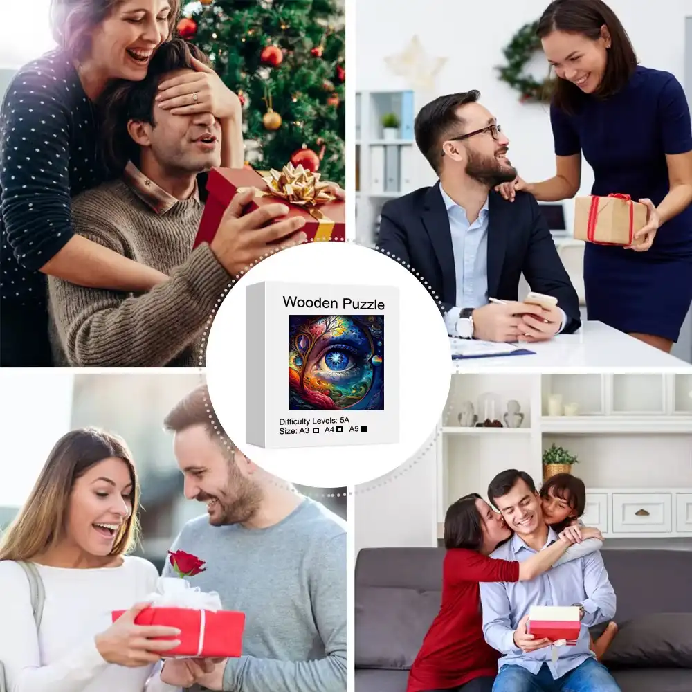 Mysterious View Wooden Jigsaw Puzzle - Image 3