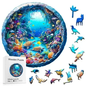Ocean Underwater Life Wooden Jigsaw Puzzle