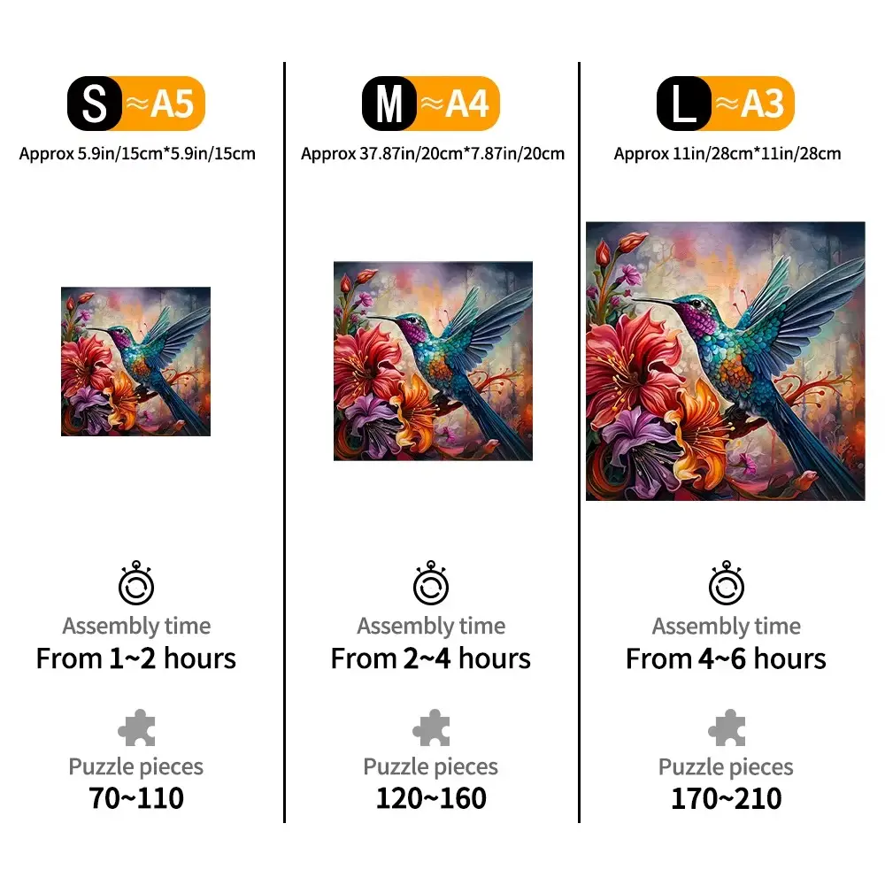 Peak Bird Wooden Jigsaw Puzzle - Image 4