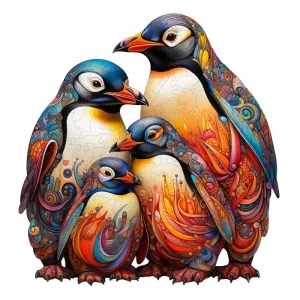 Penguin Family Wooden Jigsaw Puzzle
