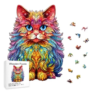 Persian Cat Wooden Jigsaw Puzzle