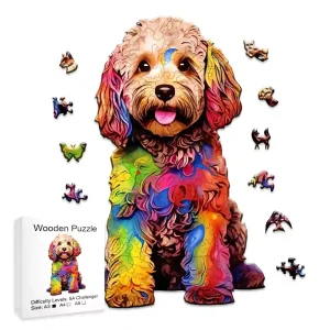 Poodle Puppy Wooden Jigsaw puzzle