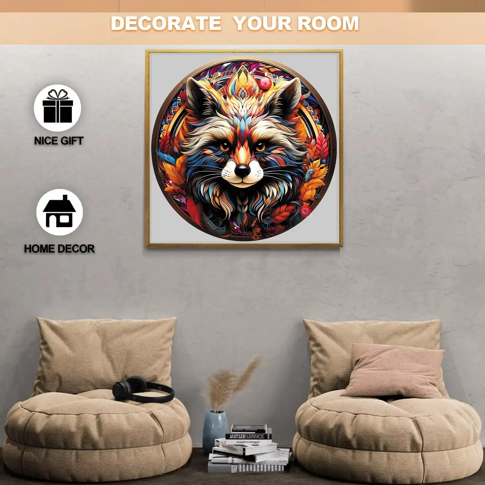 Raccoon Wooden Jigsaw Puzzle - Image 3