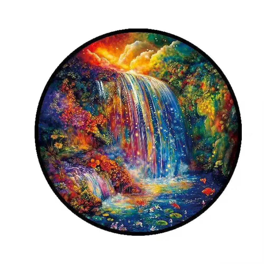 Rainbow Waterfall Wooden Jigsaw Puzzle