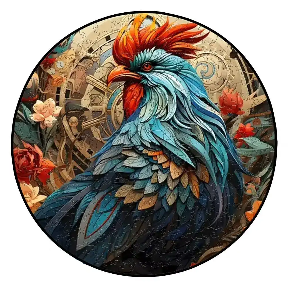 Rooster Wooden Jigsaw Puzzle