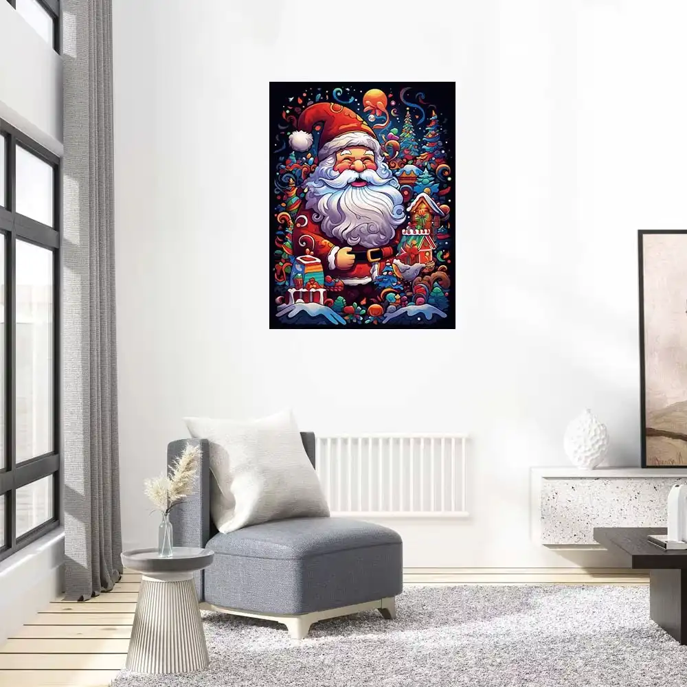 Santa Claus Wooden Jigsaw Puzzle - Image 4