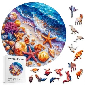 Sea Shells Wooden Jigsaw Puzzle
