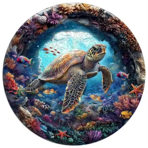 Sea Turtle Wooden Jigsaw Puzzle