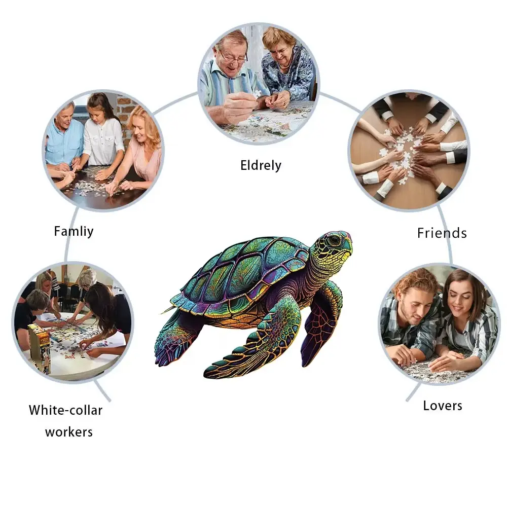 Sea Turtle Wooden Jigsaw Puzzle - Image 4