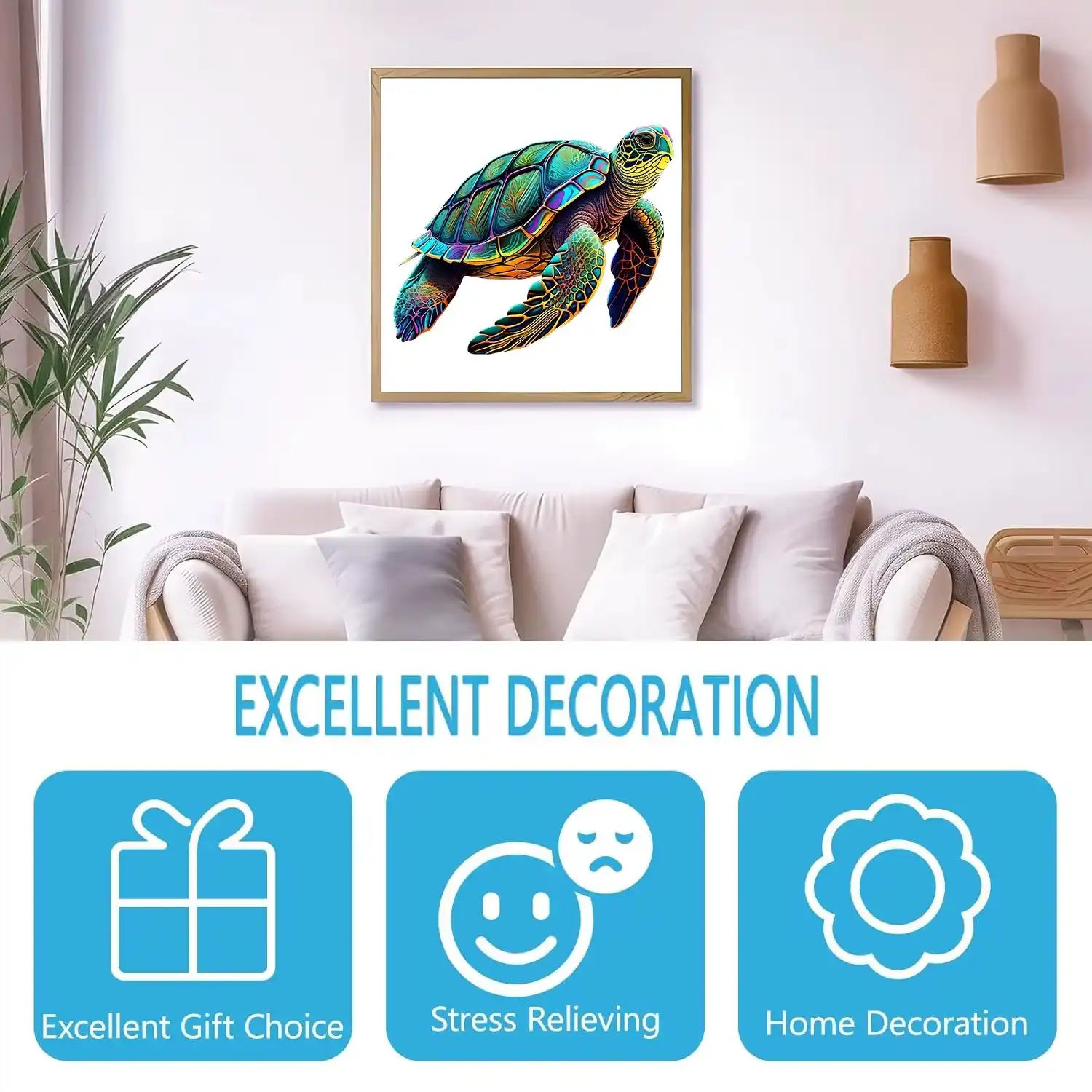 Sea Turtle Wooden Jigsaw Puzzle - Image 3