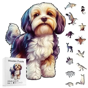 Shih Tzu Dog Wooden Jigsaw Puzzle