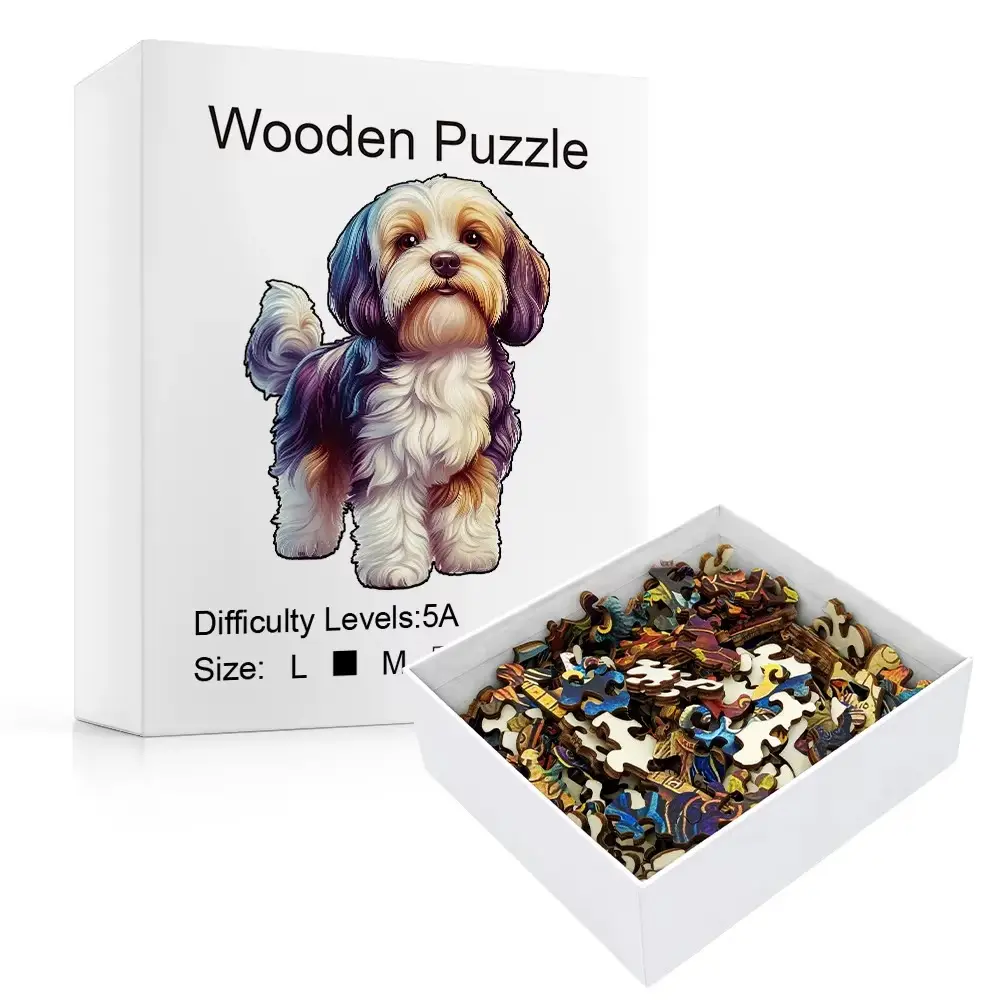 Shih Tzu Dog Wooden Jigsaw Puzzle - Image 2