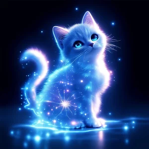 Shining Kitten Wooden Jigsaw Puzzle