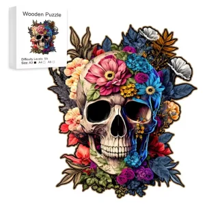 Skull Art Wooden Jigsaw Puzzles
