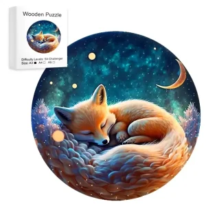 Sleeping Fox Wooden Jigsaw Puzzle