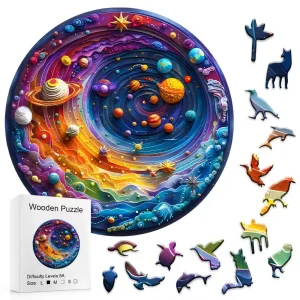 Space And Planets Wooden Jigsaw Puzzle