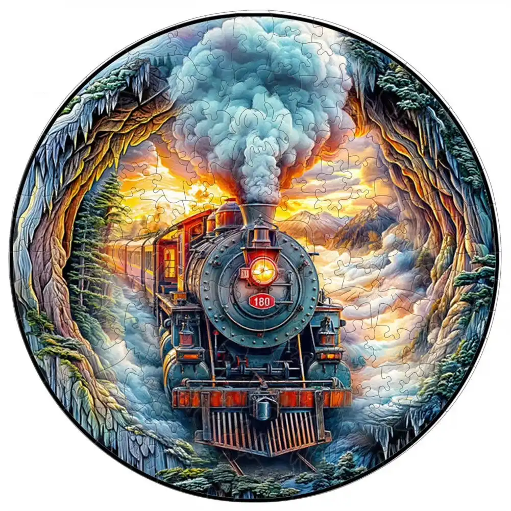 Steam Train Wooden Jigsaw Puzzle