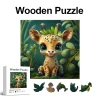 Sweet Little Deer Wooden Jigsaw Puzzle
